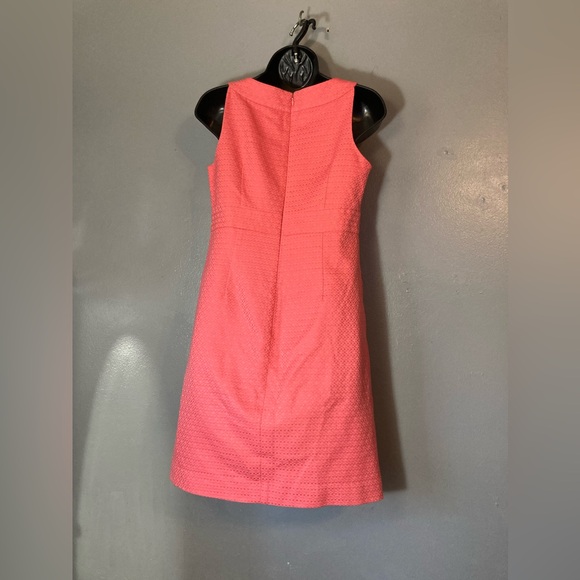 LOFT Textured Coral Mini Dress - Picture 5 of 5